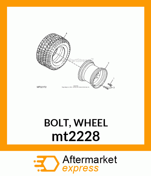 BOLT, WHEEL mt2228