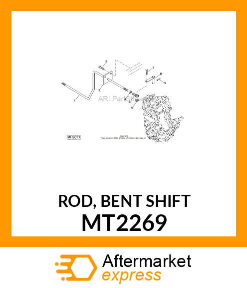 ROD, BENT SHIFT MT2269