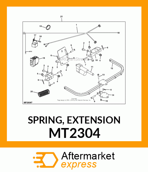 SPRING, EXTENSION MT2304