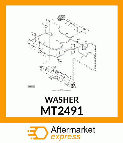 WASHER, METALLIC FLAT MT2491