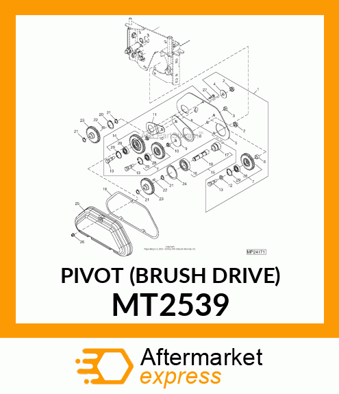 PIVOT (BRUSH DRIVE) MT2539