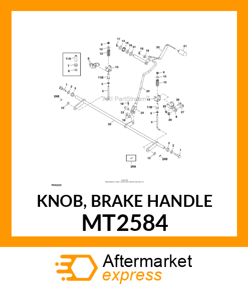 KNOB, BRAKE HANDLE MT2584