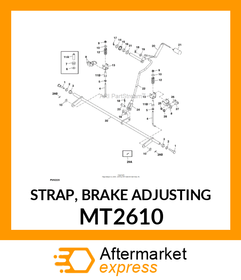 STRAP, BRAKE ADJUSTING MT2610