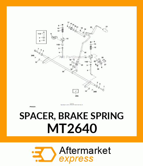 SPACER, BRAKE SPRING MT2640