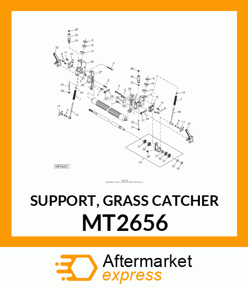 SUPPORT, GRASS CATCHER MT2656
