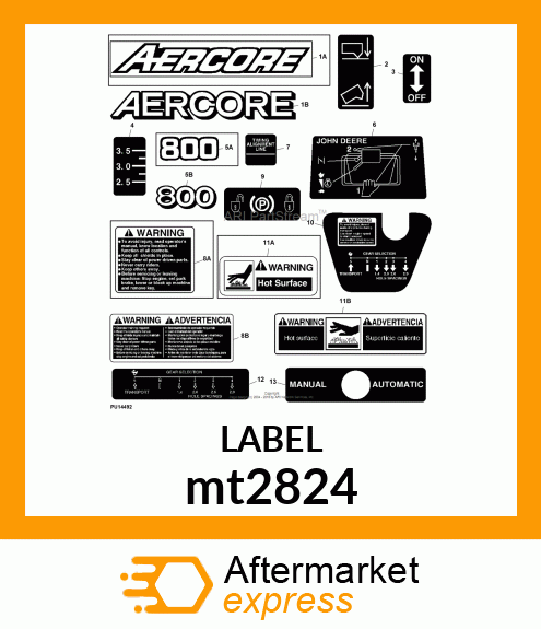 LABEL, AERCORE mt2824