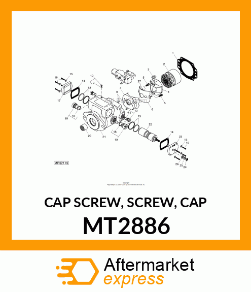 CAP SCREW, SCREW, CAP MT2886