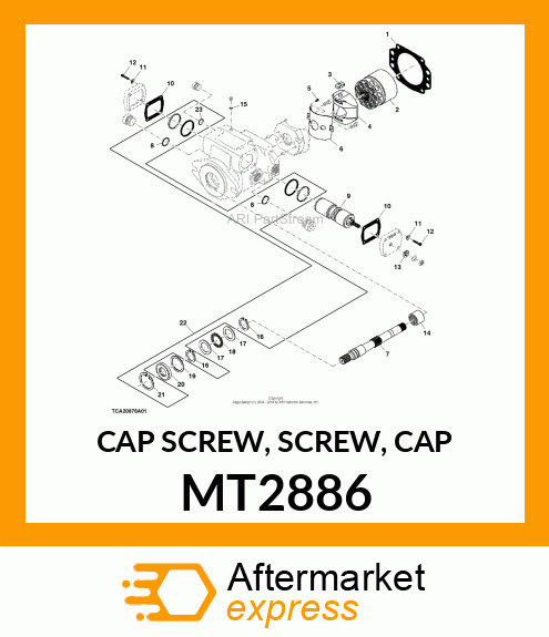 CAP SCREW, SCREW, CAP MT2886