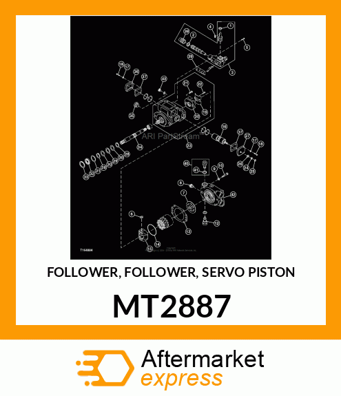 FOLLOWER, FOLLOWER, SERVO PISTON MT2887