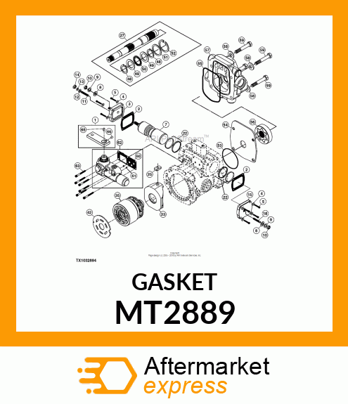GASKET, GASKET, COVER PLATE MT2889