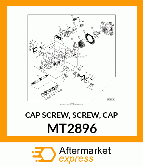 CAP SCREW, SCREW, CAP MT2896
