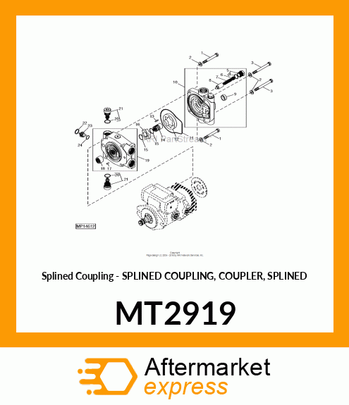 Splined Coupling MT2919