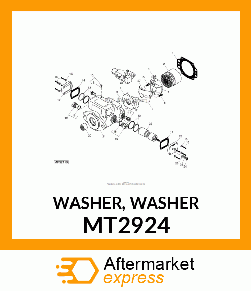 WASHER, WASHER MT2924