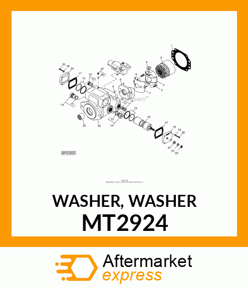 WASHER, WASHER MT2924