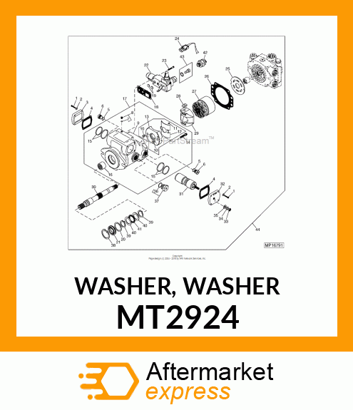 WASHER, WASHER MT2924