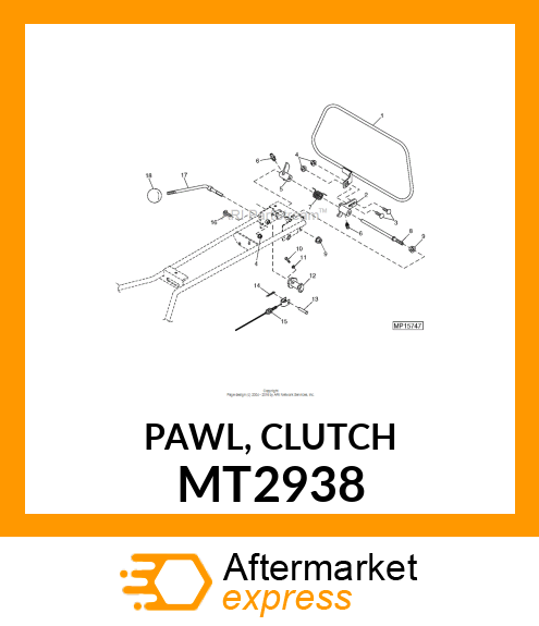 PAWL, CLUTCH MT2938