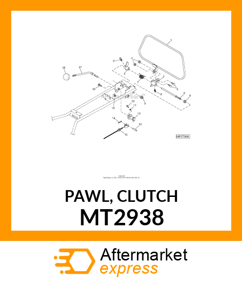 PAWL, CLUTCH MT2938