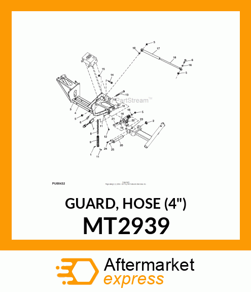GUARD, HOSE (4") MT2939