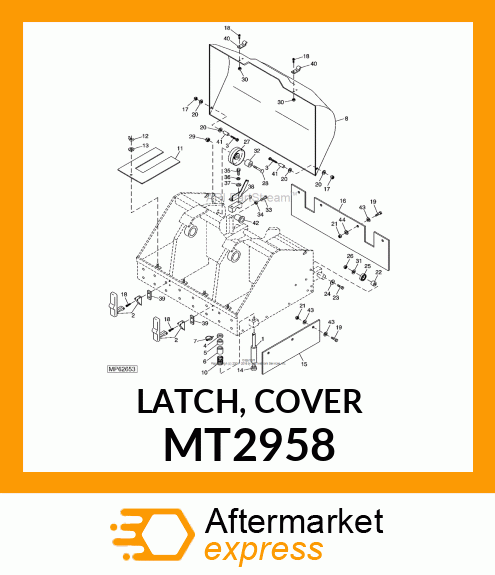 LATCH, COVER MT2958