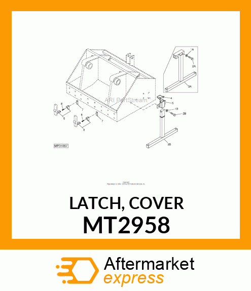 LATCH, COVER MT2958