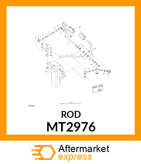 ROD, FORWARD PEDAL MT2976