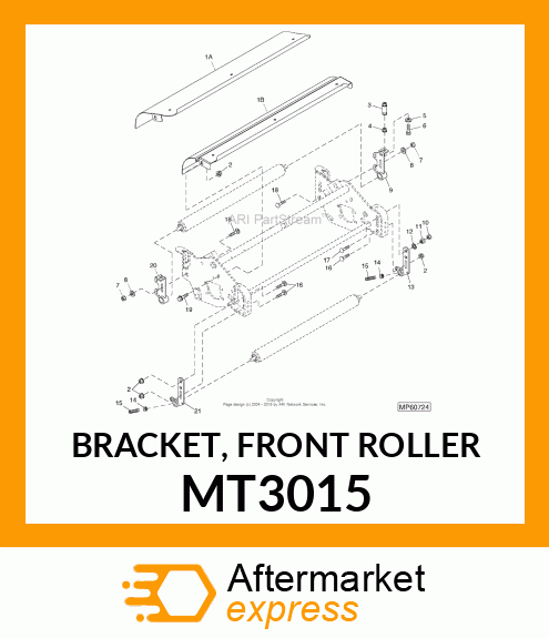 BRACKET, FRONT ROLLER MT3015