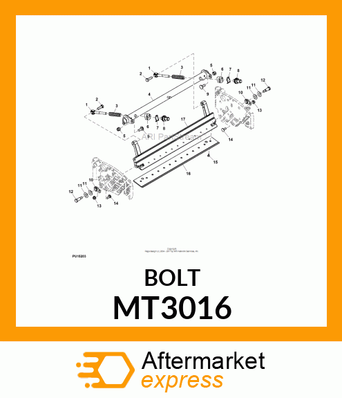 BOLT, SHOULDER MT3016