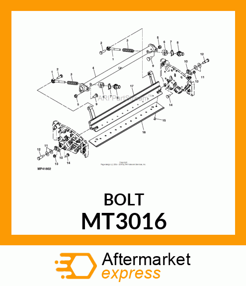 BOLT, SHOULDER MT3016