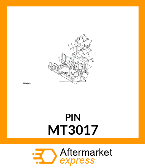 PIN, LIFT ARM MT3017