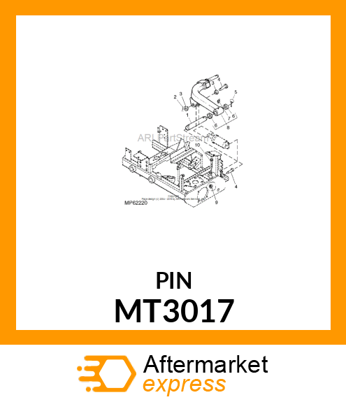 PIN, LIFT ARM MT3017