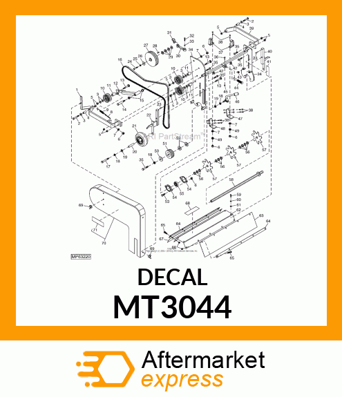 LABEL, WARNING (ENG/SP) MT3044