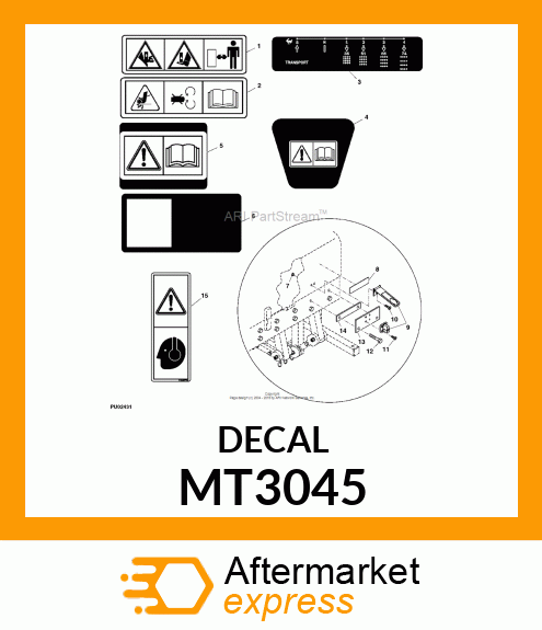 LABEL, WARNING (EXPORT) MT3045