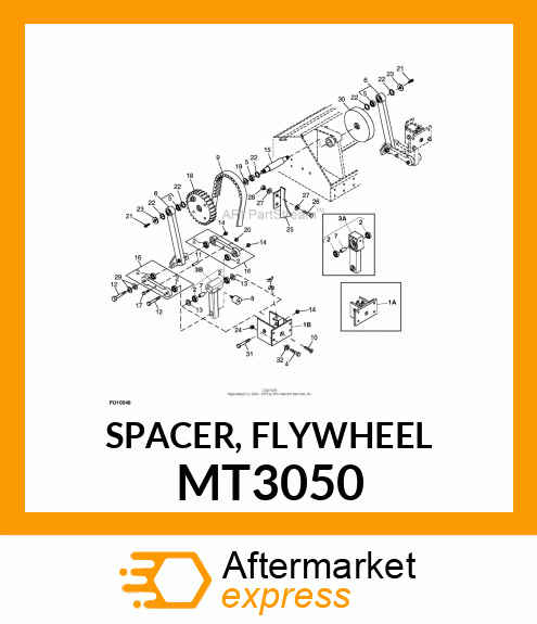 SPACER, FLYWHEEL MT3050