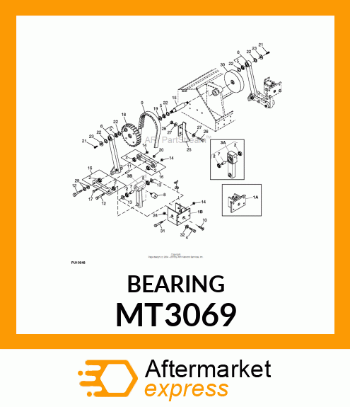 BEARING, ROLLER (.75 ID X 1.8 OD) MT3069