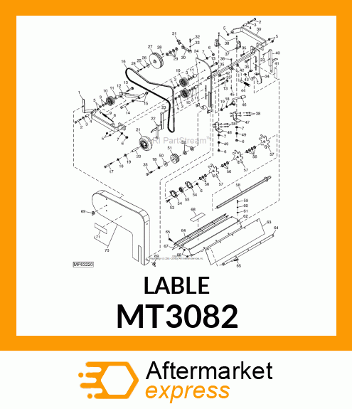 LABEL, WARNING (ENG/SP) MT3082