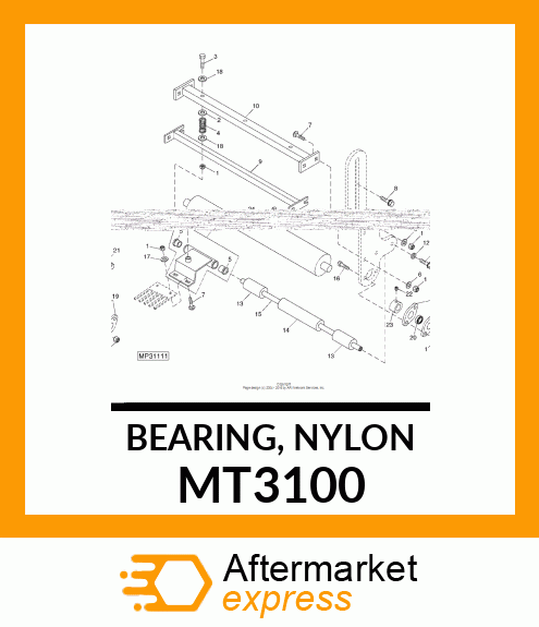 BEARING, NYLON MT3100