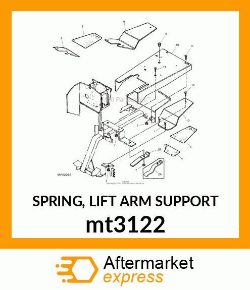 SPRING, LIFT ARM SUPPORT mt3122