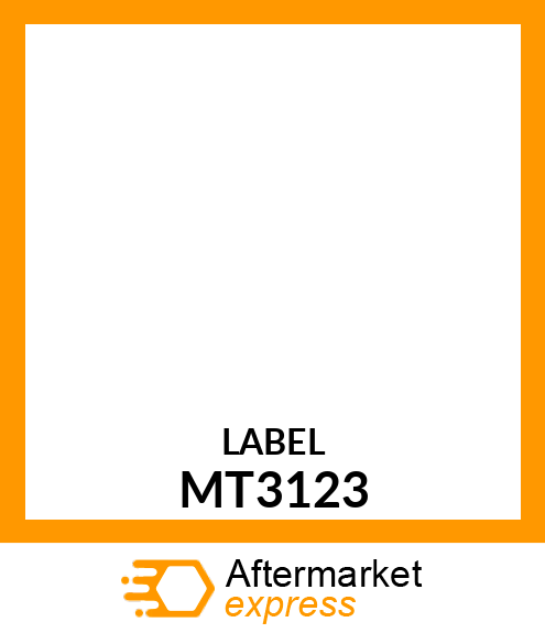 LABEL, INDICATOR (AERCORE) MT3123