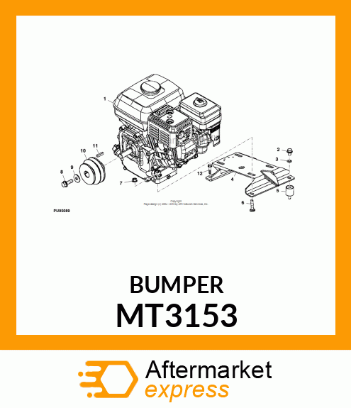 MOUNT, RUBBER (ENGINE ISOLATOR) MT3153