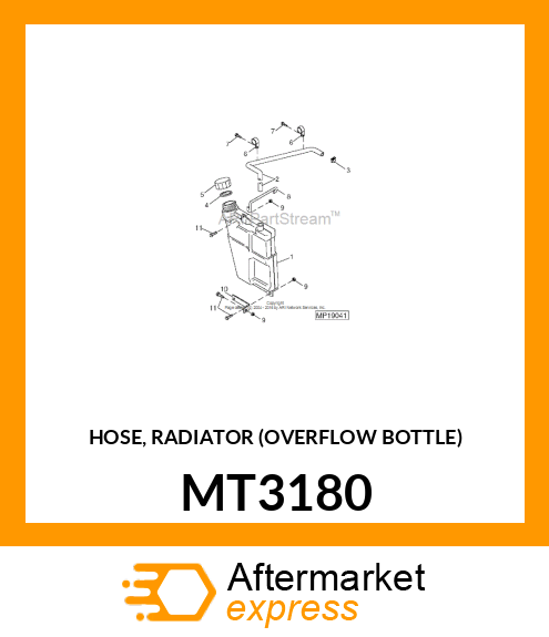 HOSE, RADIATOR (OVERFLOW BOTTLE) MT3180