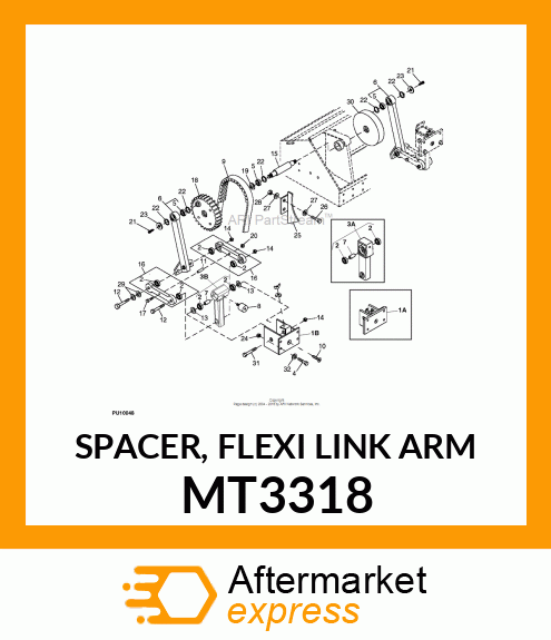 SPACER, FLEXI LINK ARM MT3318