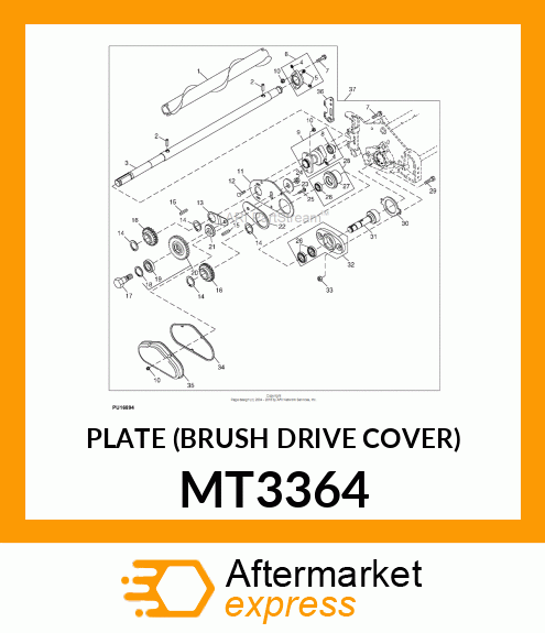 PLATE (BRUSH DRIVE COVER) MT3364