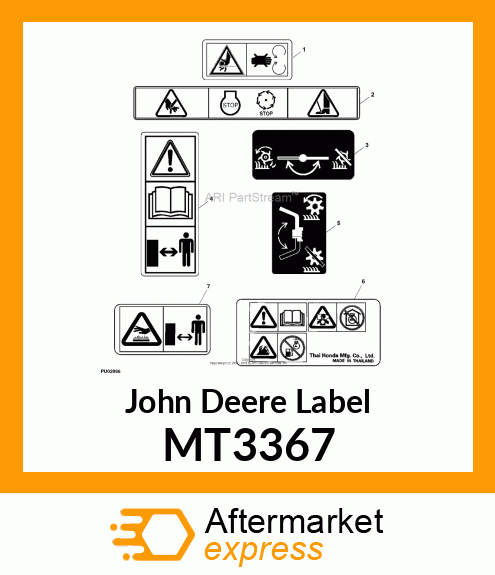 LABEL, WARNING (EXP) (SHIELD) MT3367