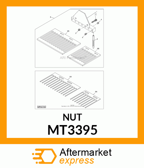 NUT, FLANGE LOCK, 1/2 MT3395