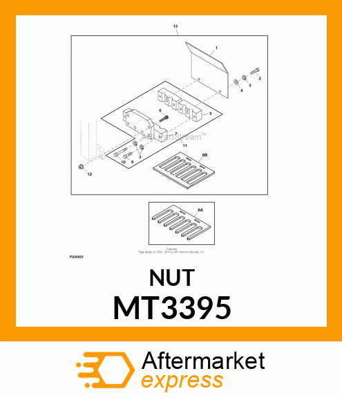 NUT, FLANGE LOCK, 1/2 MT3395