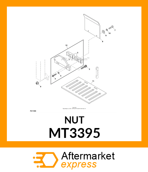 NUT, FLANGE LOCK, 1/2 MT3395