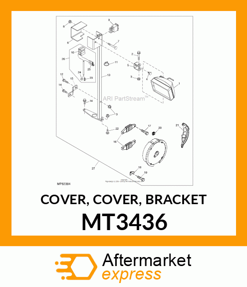 COVER, COVER, BRACKET MT3436