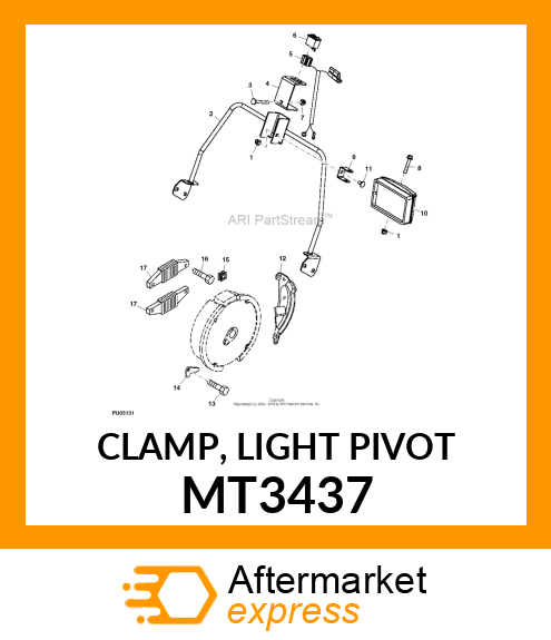 CLAMP, LIGHT PIVOT MT3437