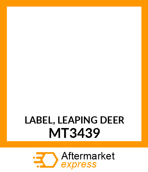 LABEL, LEAPING DEER MT3439