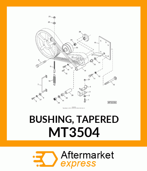 BUSHING, TAPERED MT3504